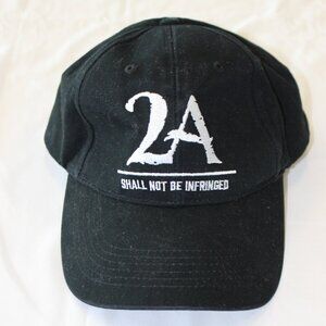 2A Shall Not Be Infringed Embroidered Black Adjustable Velcro Back Hat